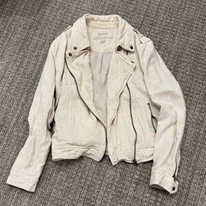 Blu Pepper Cream Linen Jacket